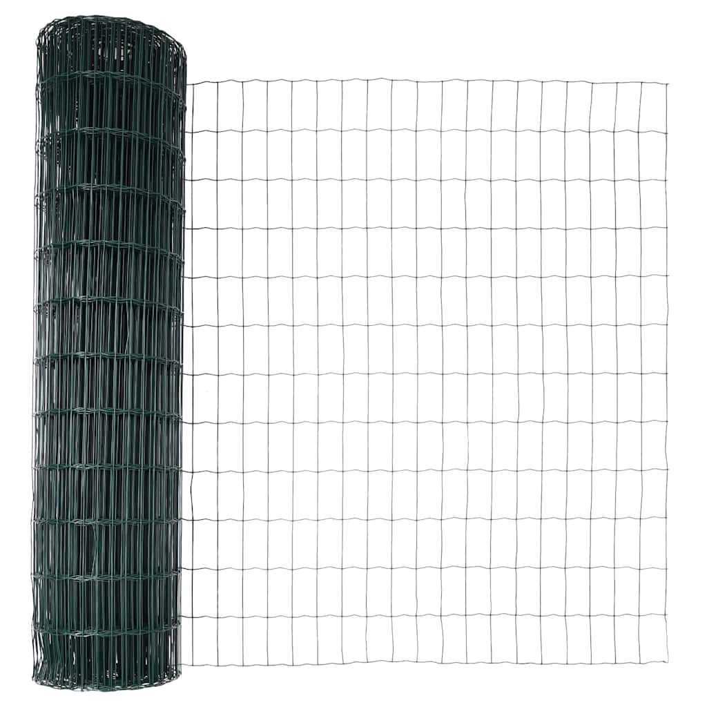 Euro ograda Zelena 1 x 25 m Željezo prekriveno PVC-om