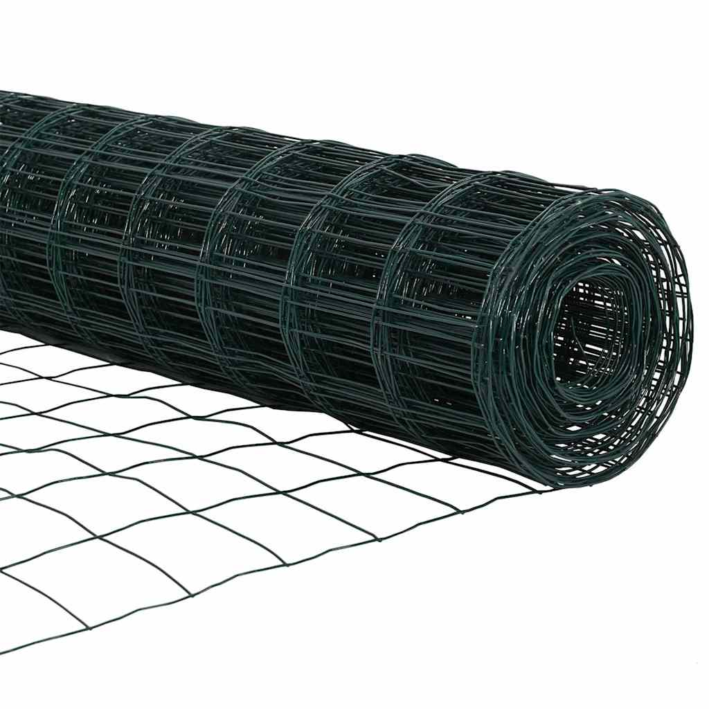 Euro ograda Zelena 1 x 25 m Željezo prekriveno PVC-om