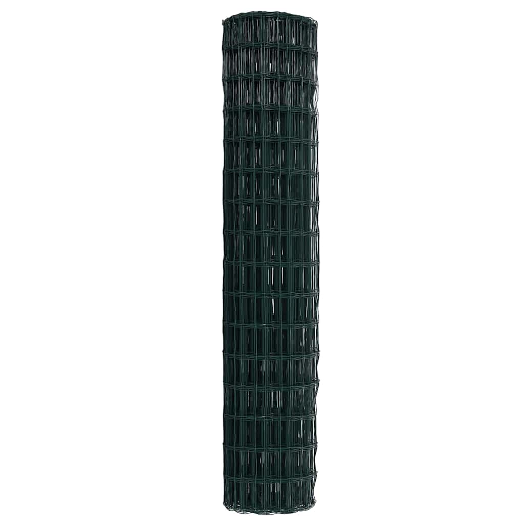 Euro ograda Zelena 1,6 x 10 m Željezo prekriveno PVC-om