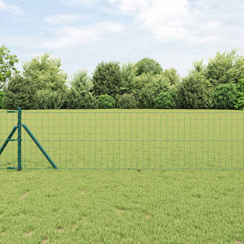 Euro ograda Zelena 0,4 x 25 m Željezo prekriveno PVC-om