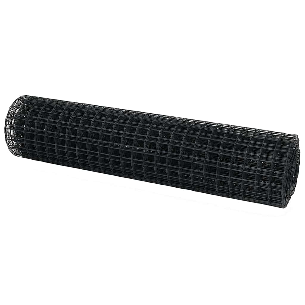 Euro ograda Siva 1 x 10 m Željezo prekriveno PVC-om