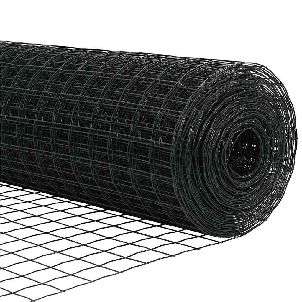 Euro ograda Siva 1,2 x 10 m Željezo prekriveno PVC-om