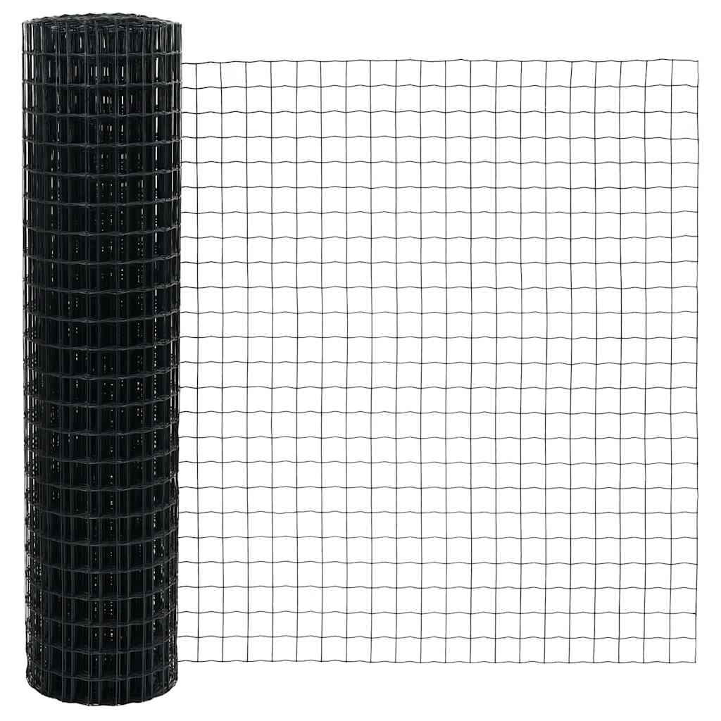 Euro ograda Siva 1,2 x 10 m Željezo prekriveno PVC-om