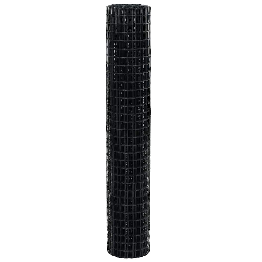 Euro ograda Siva 1,6 x 10 m Željezo prekriveno PVC-om