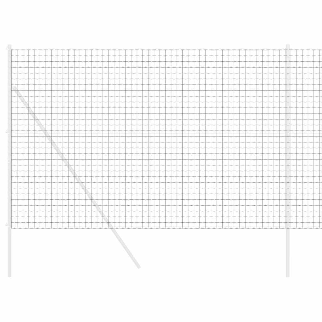 Euro ograda Siva 1,6 x 10 m Željezo prekriveno PVC-om