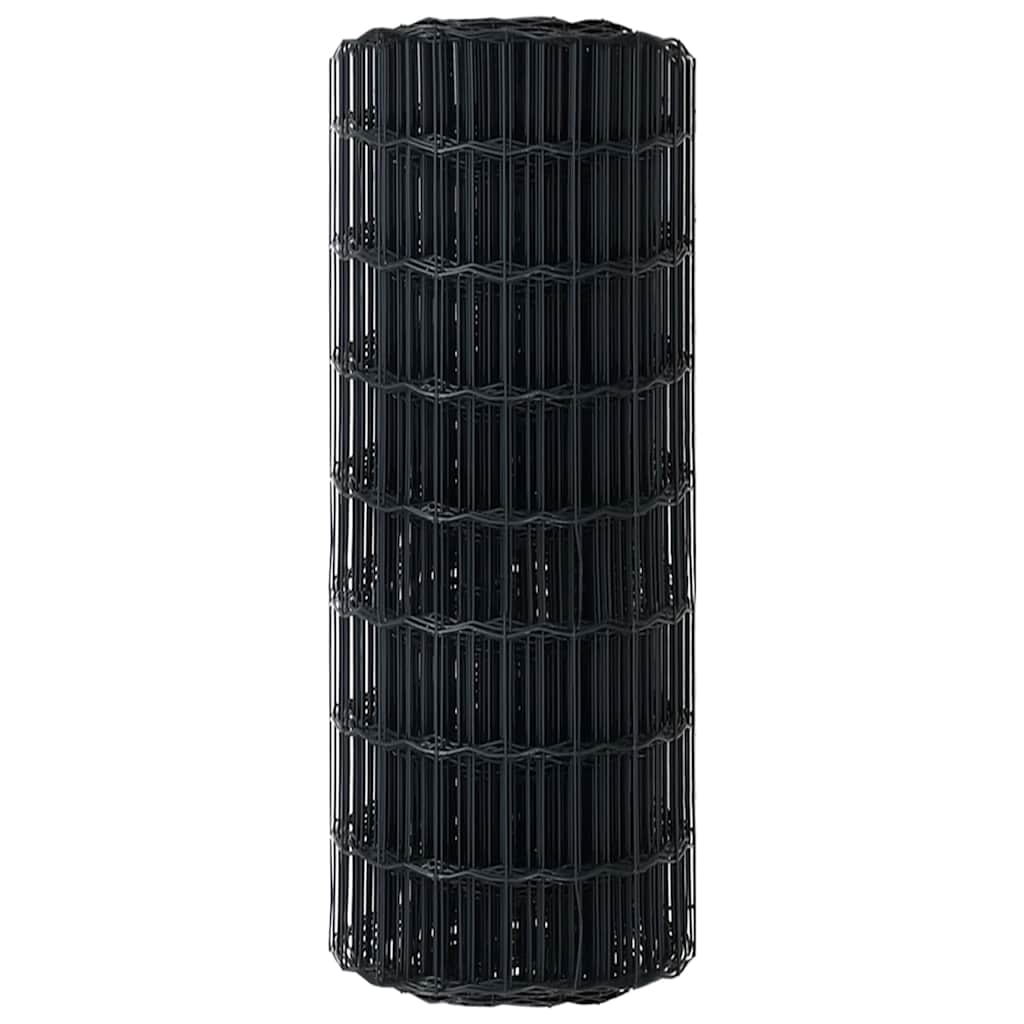 Euro ograda Siva 0,4 x 10 m Željezo prekriveno PVC-om