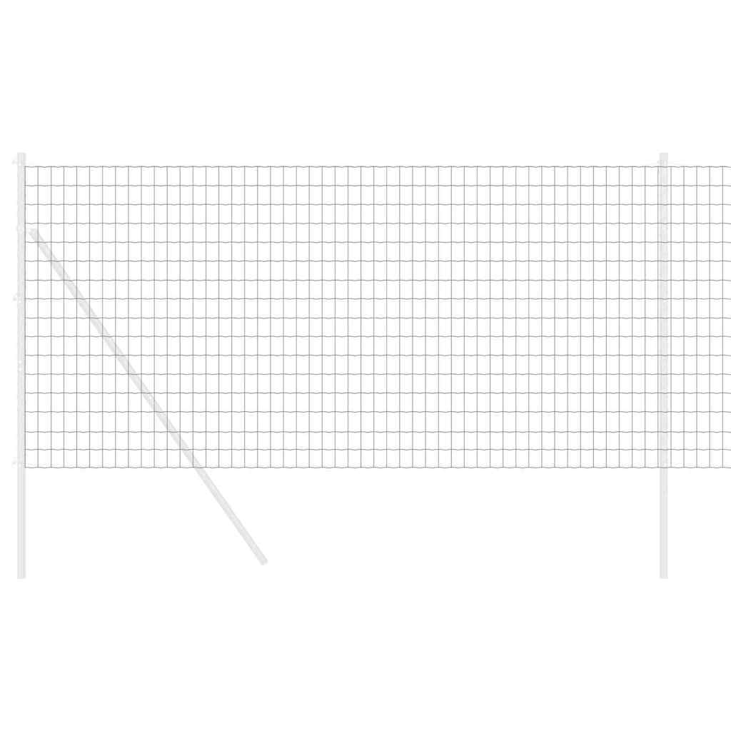 Euro ograda Siva 1 x 10 m Željezo prekriveno PVC-om