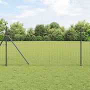 Euro ograda Siva 1,2 x 10 m Željezo prekriveno PVC-om