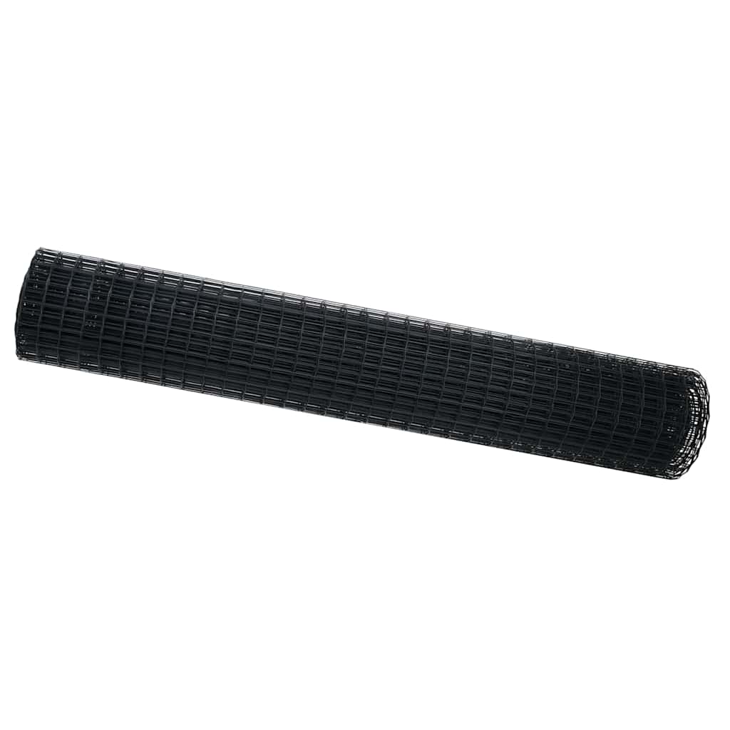 Euro ograda Siva 1,5 x 10 m Željezo prekriveno PVC-om