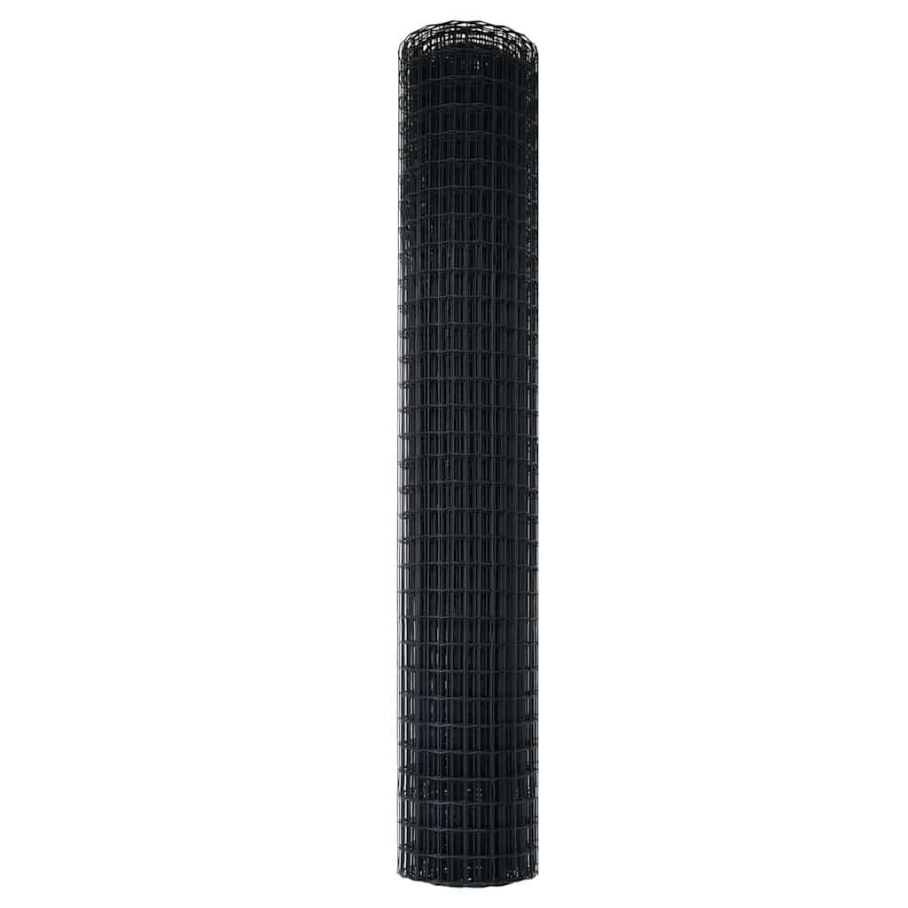 Euro ograda Siva 1,5 x 10 m Željezo prekriveno PVC-om