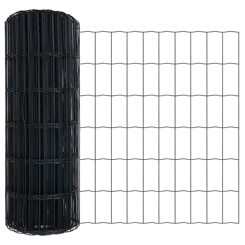 Euro ograda Siva 0,4 x 10 m Željezo prekriveno PVC-om