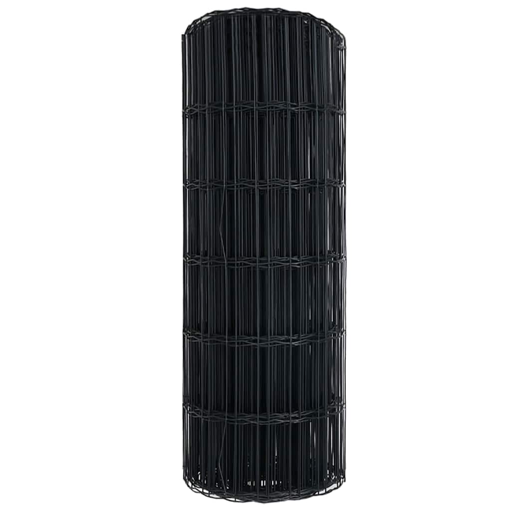Euro ograda Siva 0,8 x 10 m Željezo prekriveno PVC-om