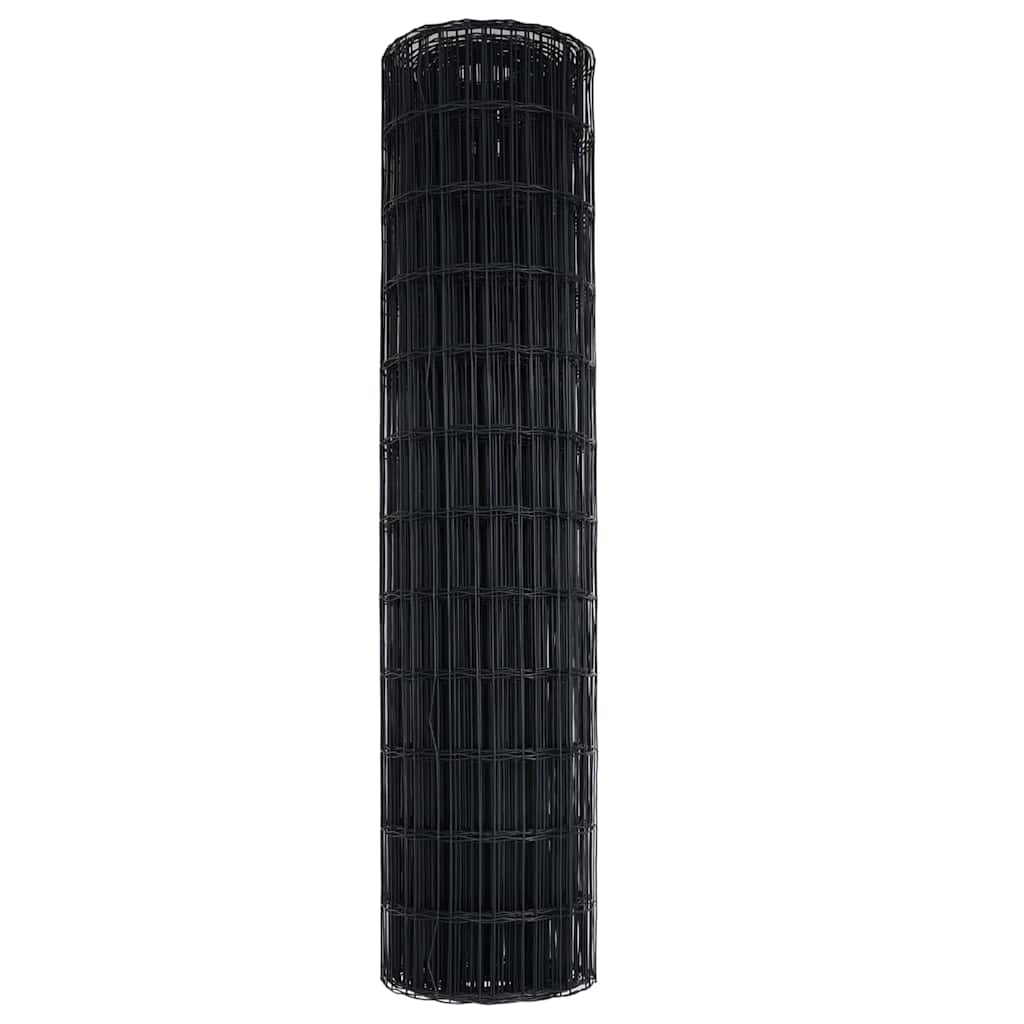 Euro ograda Siva 1 x 10 m Željezo prekriveno PVC-om