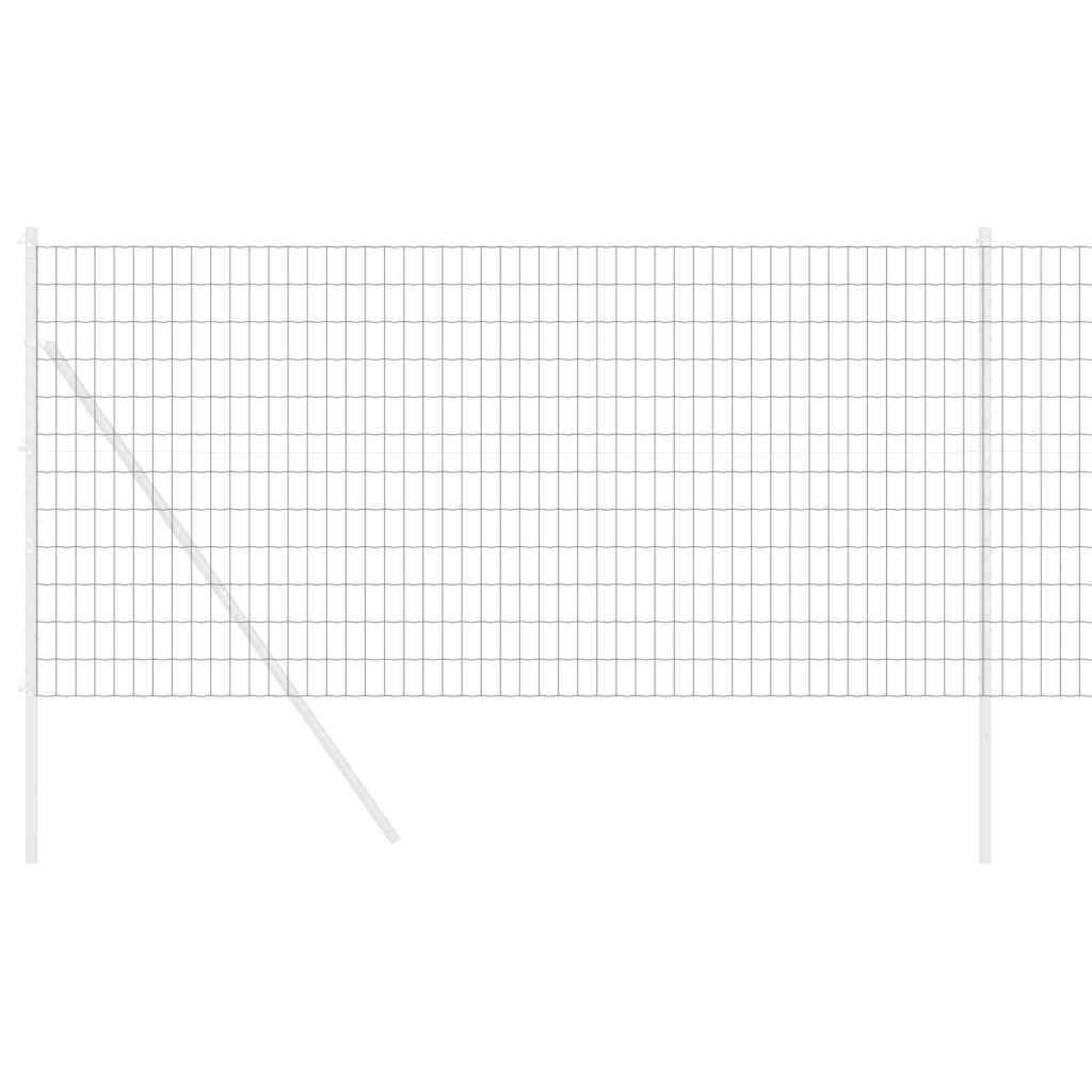 Euro ograda Siva 1 x 10 m Željezo prekriveno PVC-om