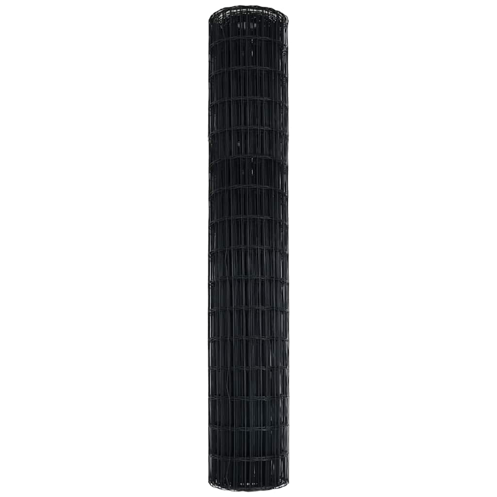 Euro ograda Siva 1,5 x 10 m Željezo prekriveno PVC-om