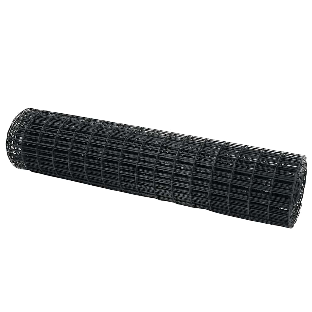 Euro ograda Siva 1,4 x 10 m Željezo prekriveno PVC-om