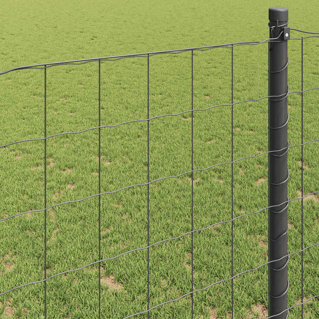 Euro ograda Siva 1.5 x 10 m Željezo prekriveno PVC-om