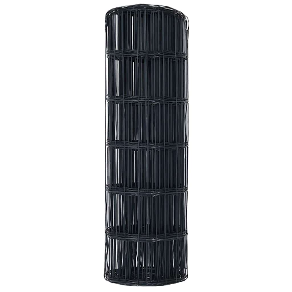 Euro ograda Siva 0,6 x 10 m Željezo prekriveno PVC-om