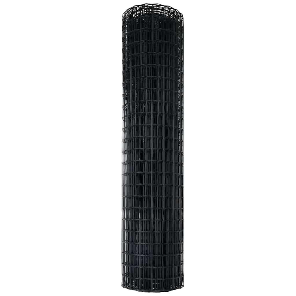 Euro ograda Siva 1,2 x 25 m Željezo prekriveno PVC-om