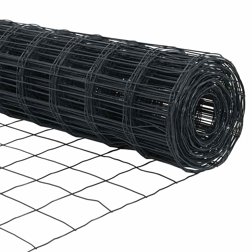 Euro ograda Siva 0,6 x 25 m Željezo prekriveno PVC-om