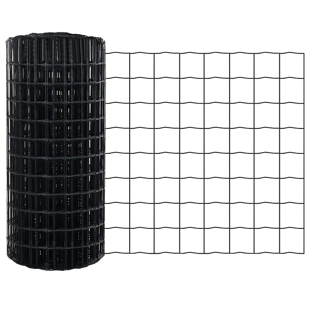 Euro ograda Siva 0,6 x 50 m Željezo prekriveno PVC-om