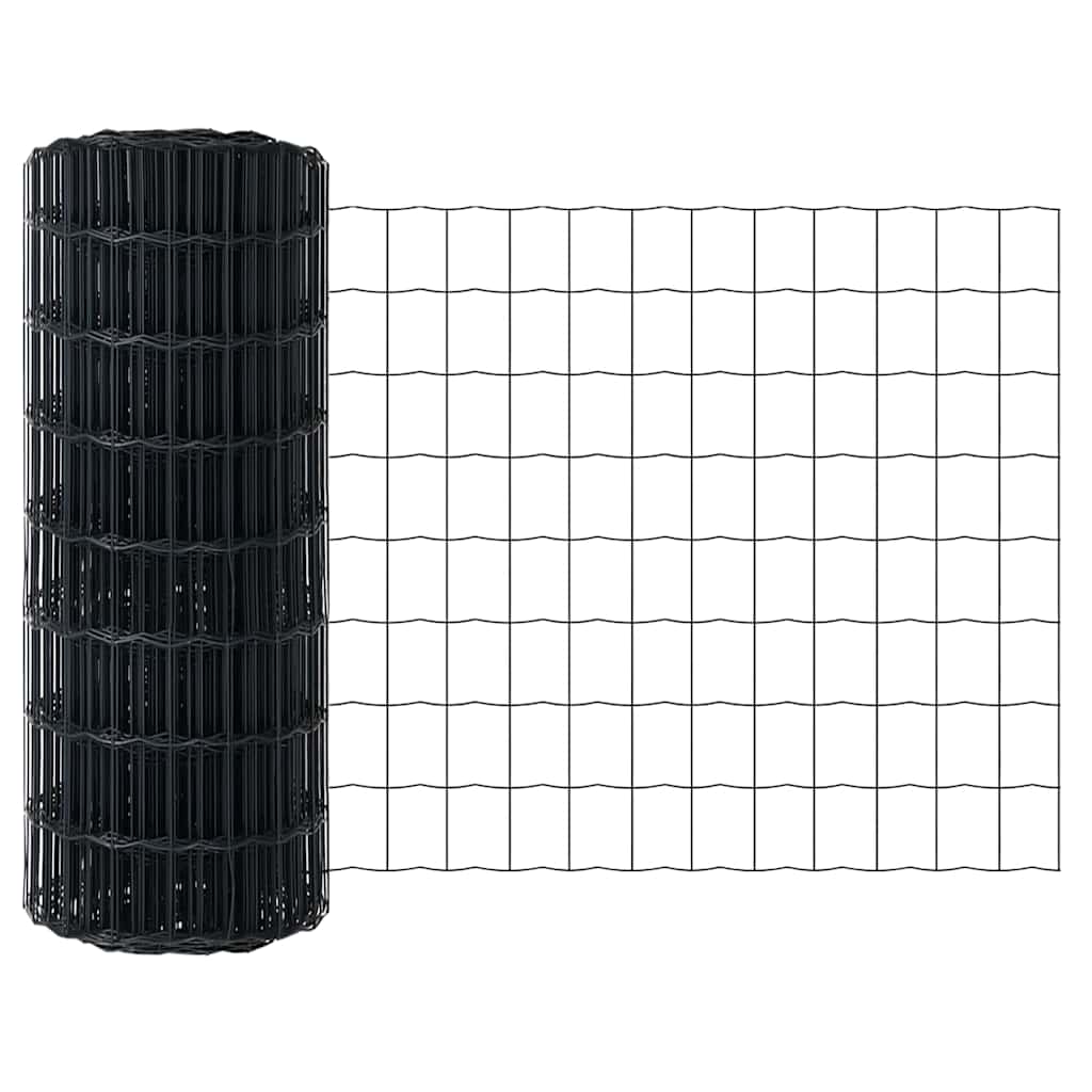 Euro ograda Siva 0,6 x 50 m Željezo prekriveno PVC-om