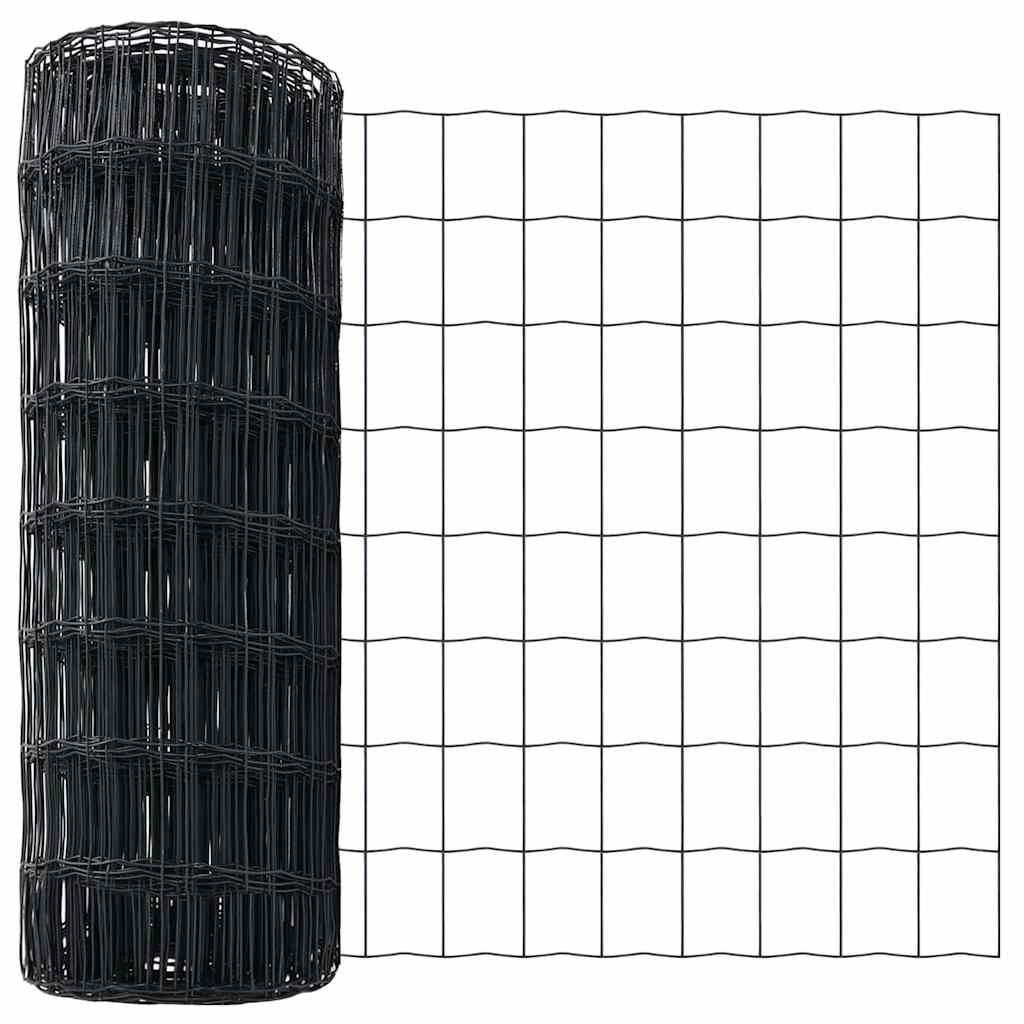 Euro ograda Siva 0.6 x 25 m Željezo prekriveno PVC-om
