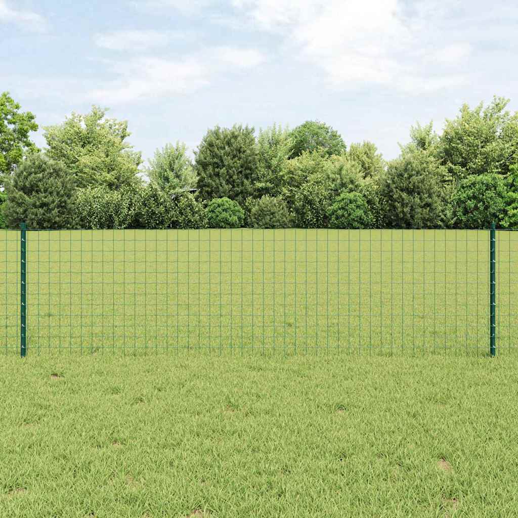 Stup za ogradu 22 pcs Zelena 100 cm Čelik