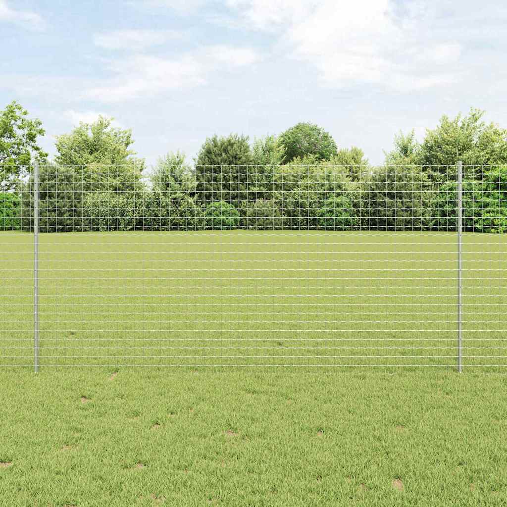 Stup za ogradu 22 pcs Srebrno 160 cm Čelik