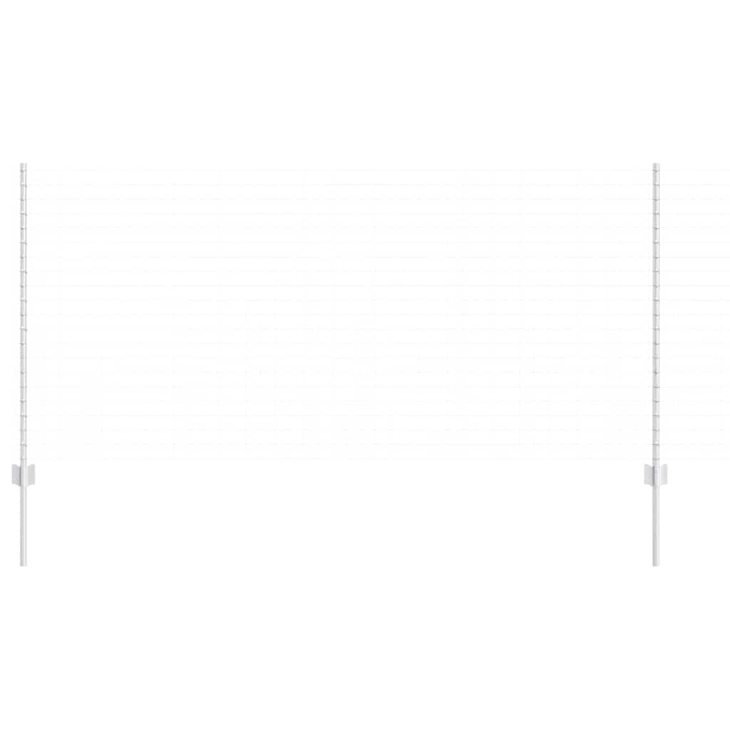 Stup za ogradu 22 pcs Srebrno 160 cm Čelik