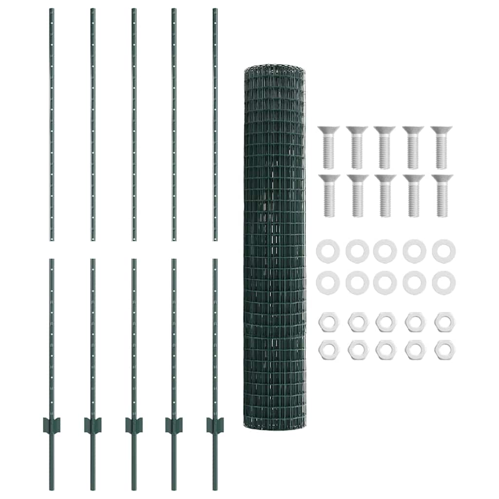 Zavarena žičana ograda 10 x 1,6 m (Š x V) Čelik premazan PVC-om