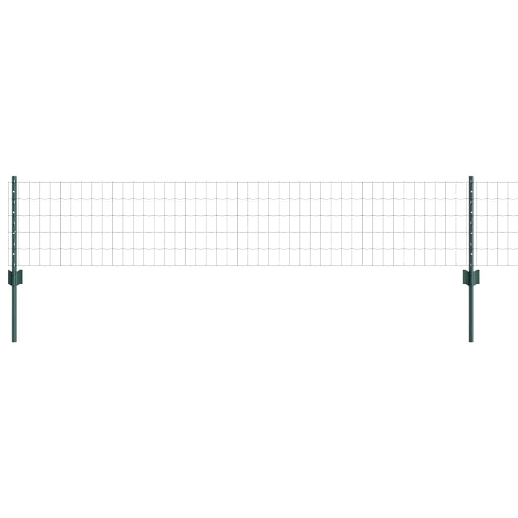 Euro ograda s postom 10 x 0,4 m Čelik premazan PVC-om Zelena