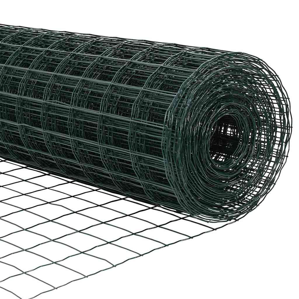 Euro ograda s postom 10 x 0,8 m Čelik premazan PVC-om Zelena