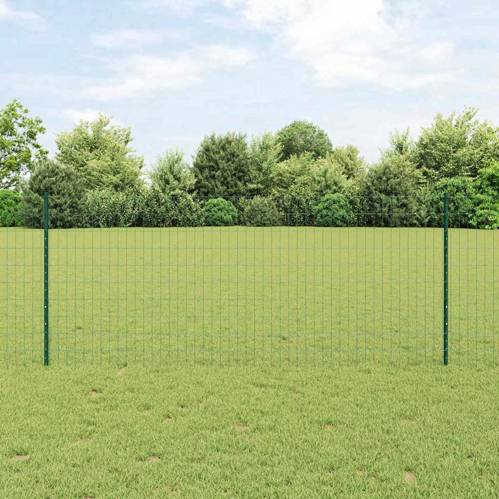 Euro ograda s postom 10 x 1 m Čelik premazan PVC-om Zelena
