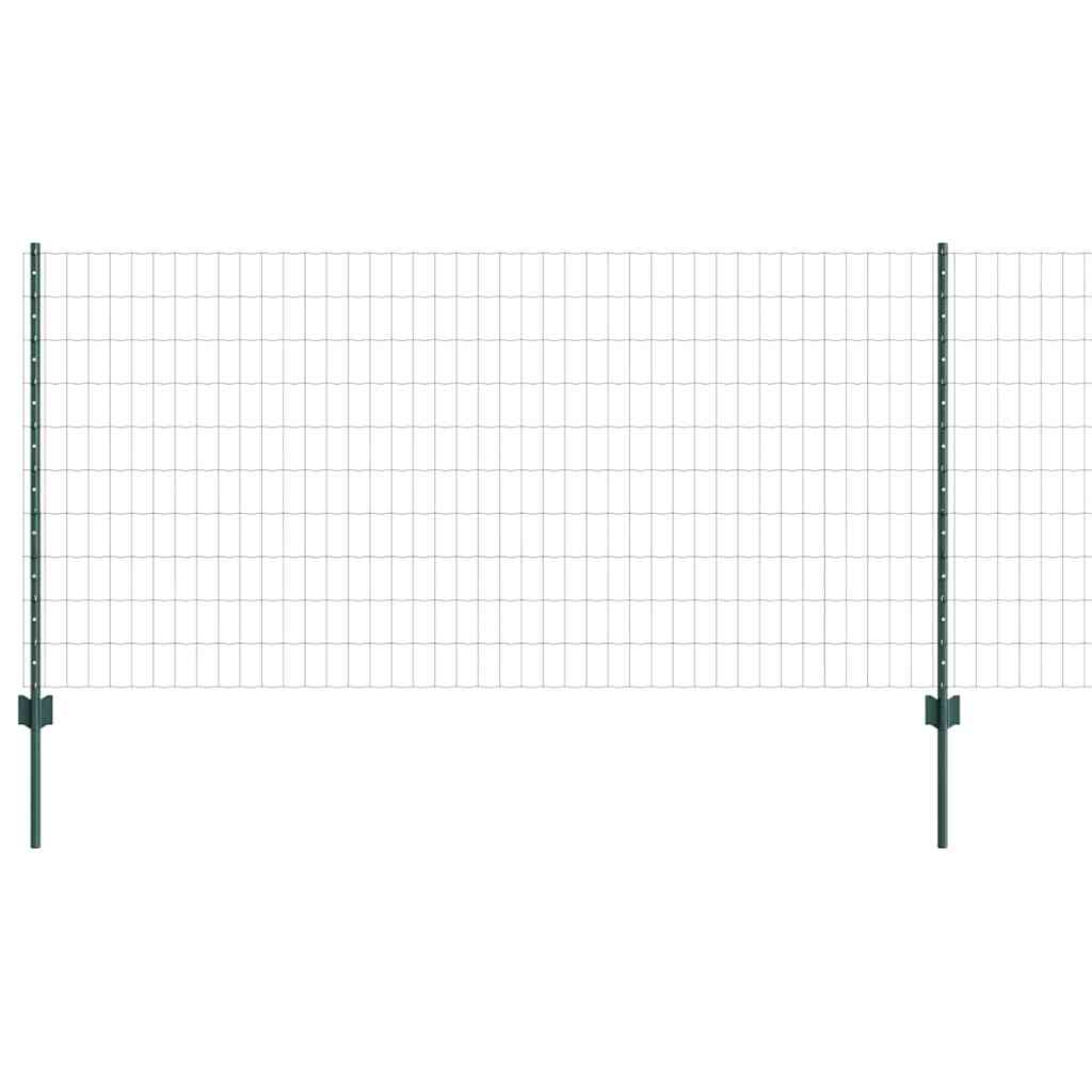 Euro ograda s postom 10 x 1 m Čelik premazan PVC-om Zelena