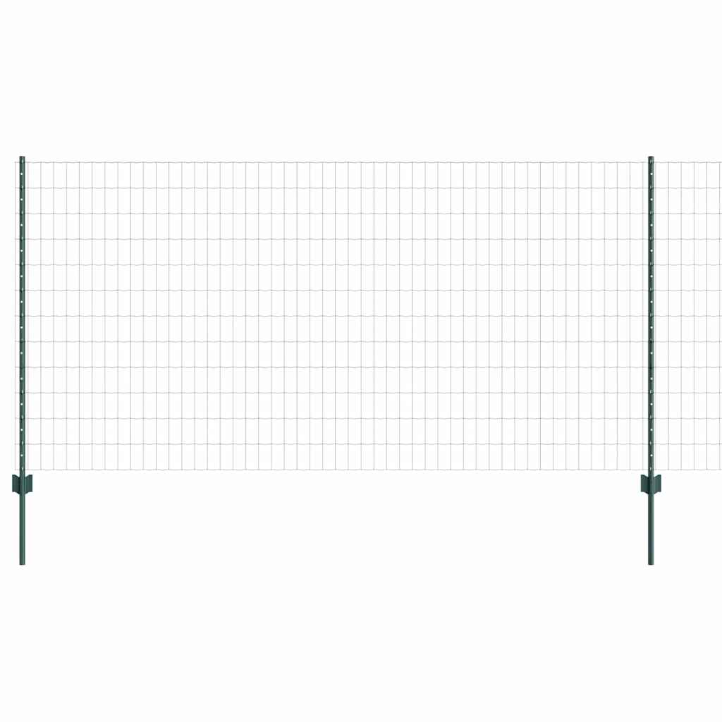 Euro ograda s postom 10 x 1,2 m Čelik premazan PVC-om Zelena