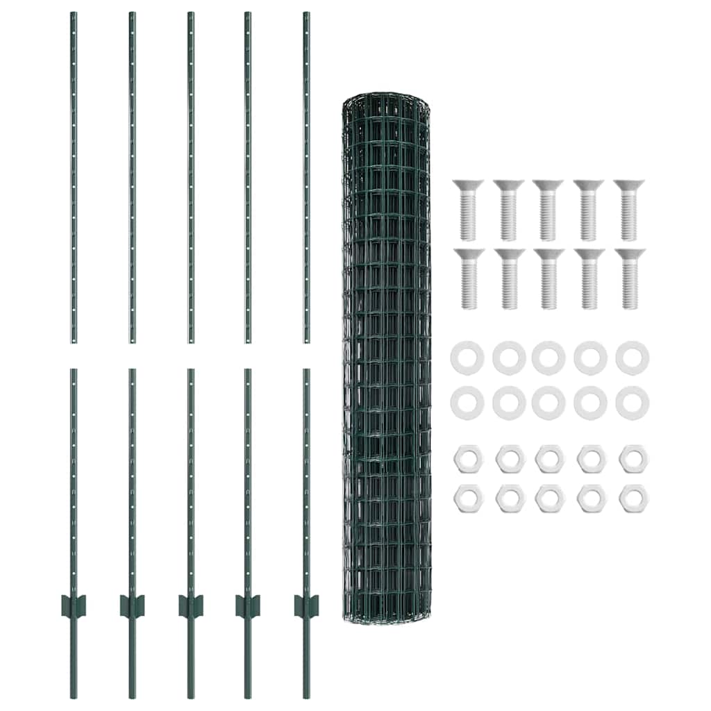 Zavarena žičana ograda 10 x 1,5 m (Š x V) Čelik premazan PVC-om