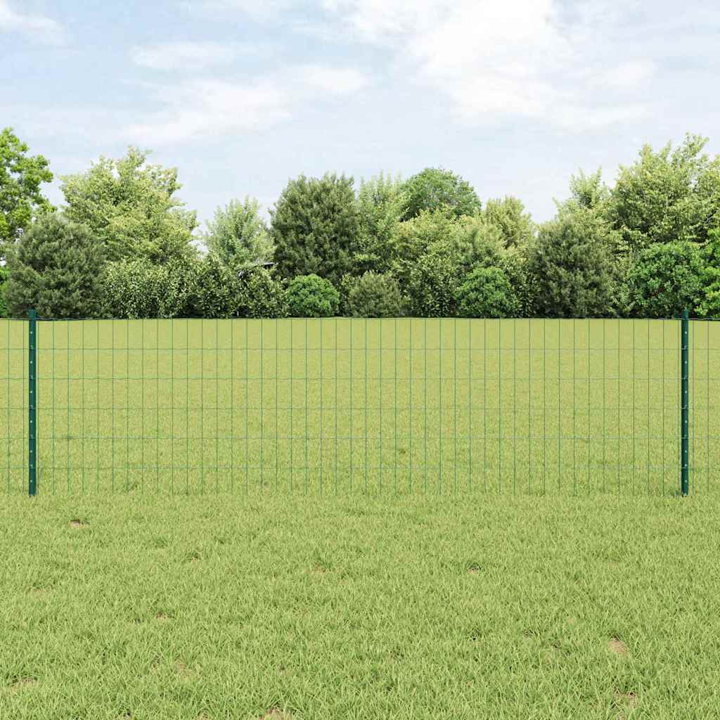 Euro ograda s postom 50 x 0,6 m Čelik premazan PVC-om Zelena