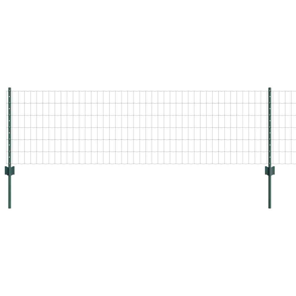 Euro ograda s postom 50 x 0,6 m Čelik premazan PVC-om Zelena