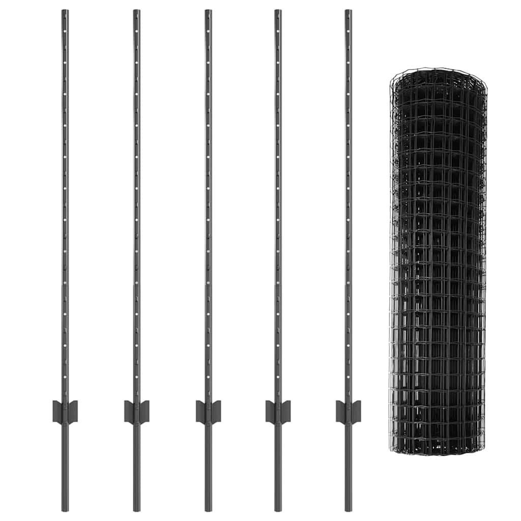 Zavarena žičana ograda 10 x 1,2 m (Š x V) Čelik premazan PVC-om