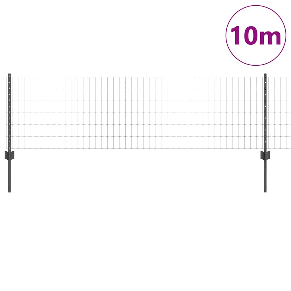 Zavarena žičana ograda 10 x 0,6 m (Š x V) Čelik premazan PVC-om