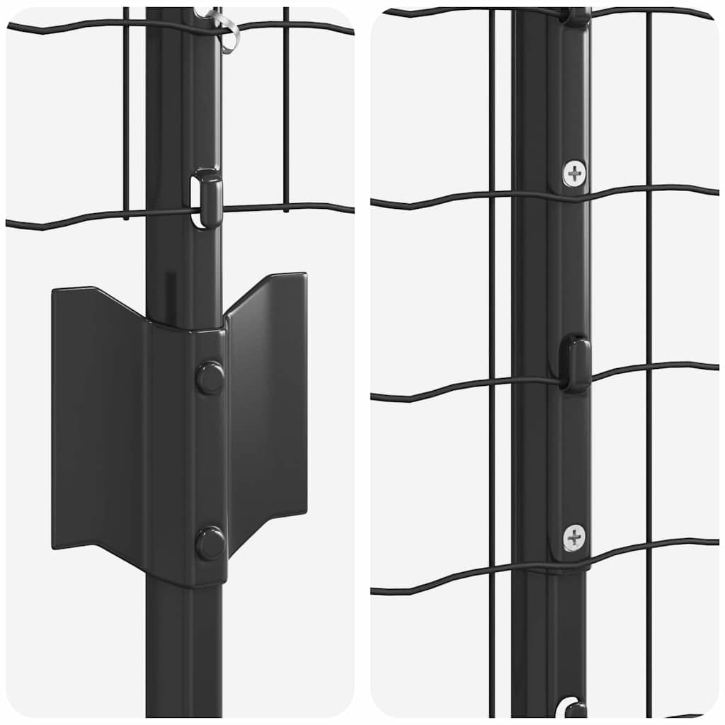 Zavarena žičana ograda 10 x 1,6 m (Š x V) Čelik premazan PVC-om