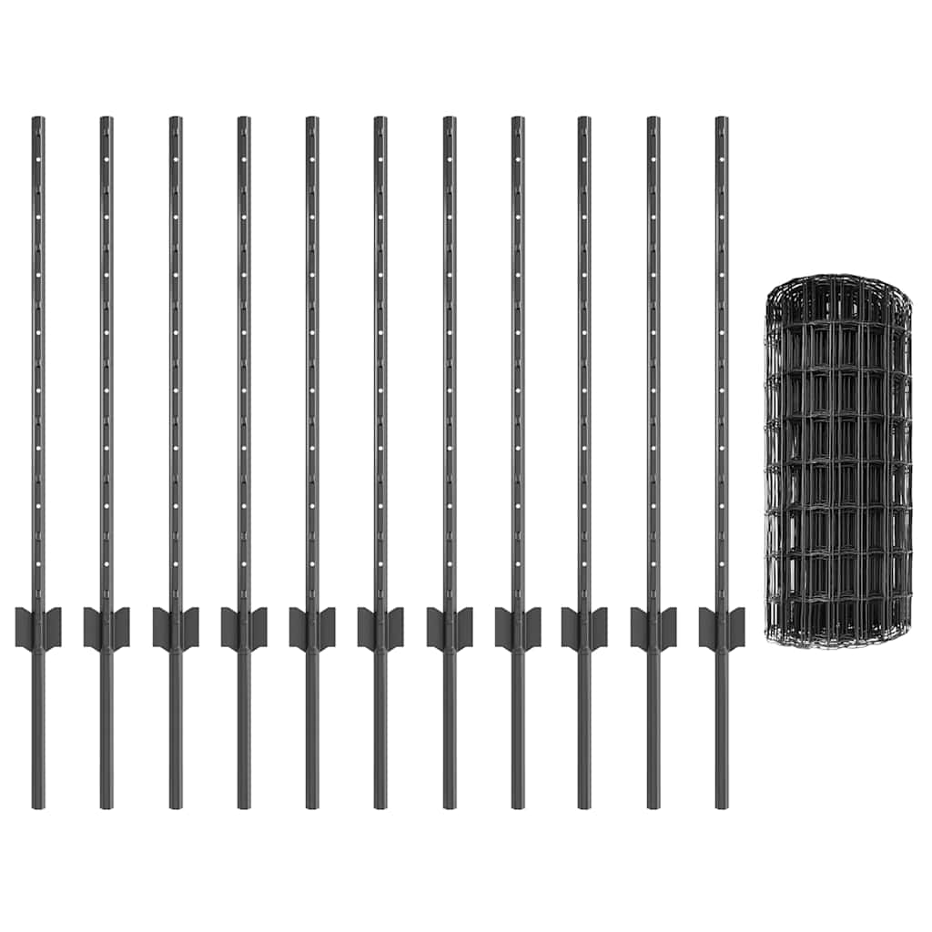 Zavarena žičana ograda 25 x 0,8 m (Š x V) Čelik premazan PVC-om