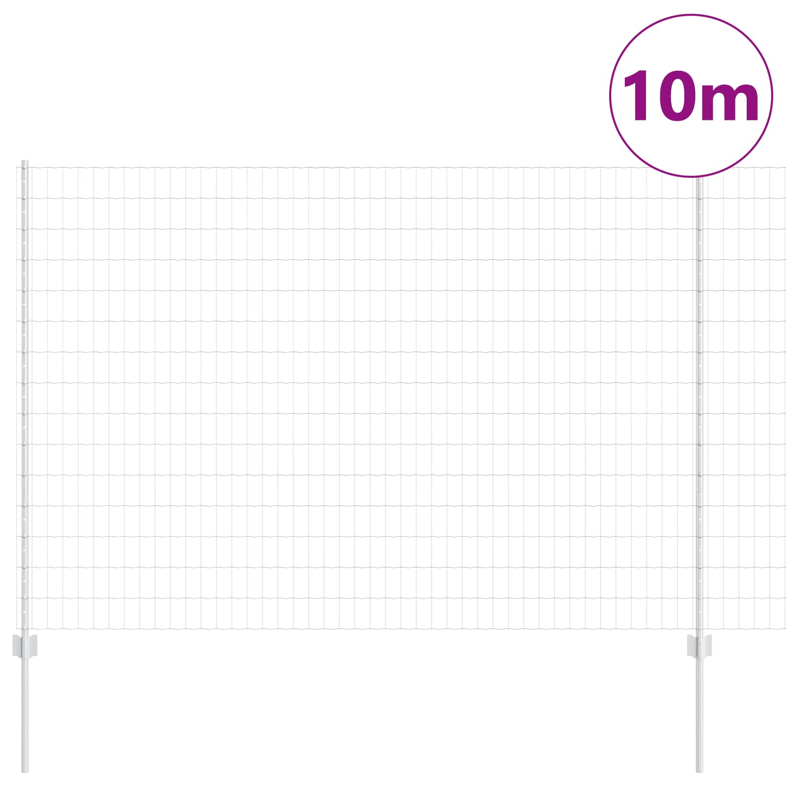 Zavarena žičana ograda 10 x 1,5 m (Š x V) Vruće pocinčani čelik