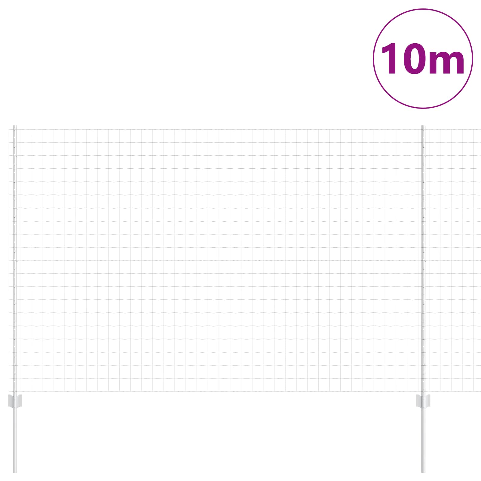 Zavarena žičana ograda 10 x 1,5 m (Š x V) Vruće pocinčani čelik