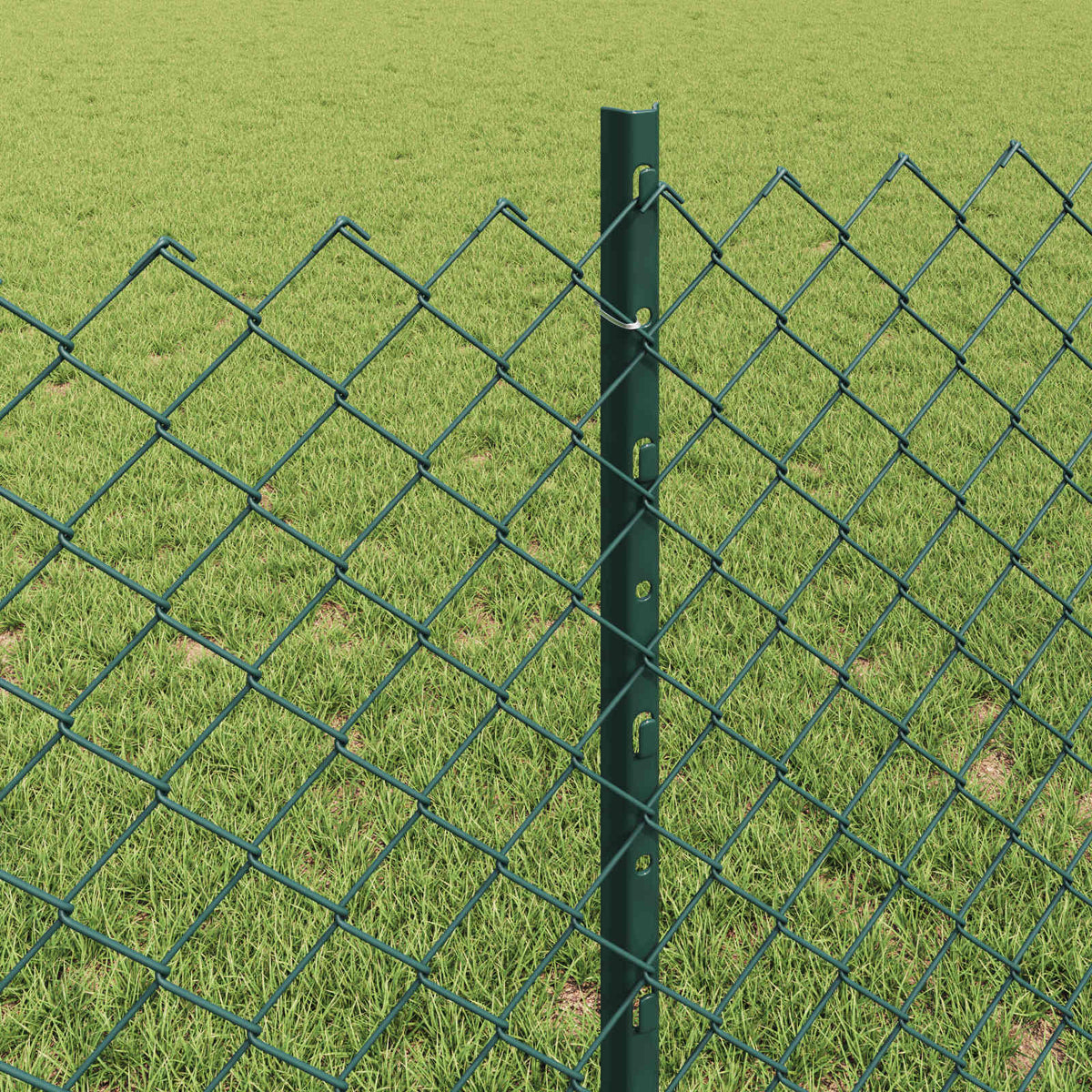 Ograda od lančanih veza s postovima 10 x 0,8 m Zelena Mreža