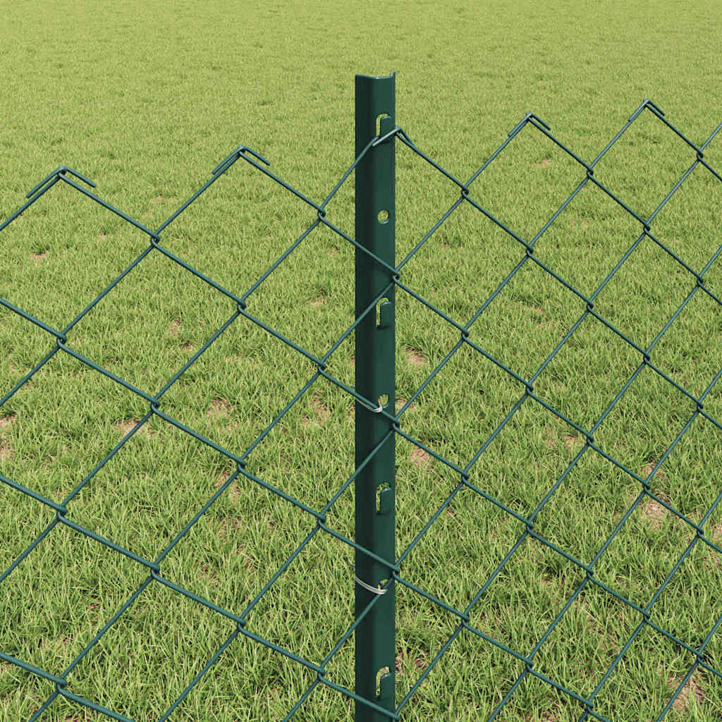 Ograda od lančanih veza s postom 25 x 0,8 m Zelena Mreža