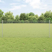 Zavarena žičana ograda s postom 10 x 0,8 m Srebrna Mreža