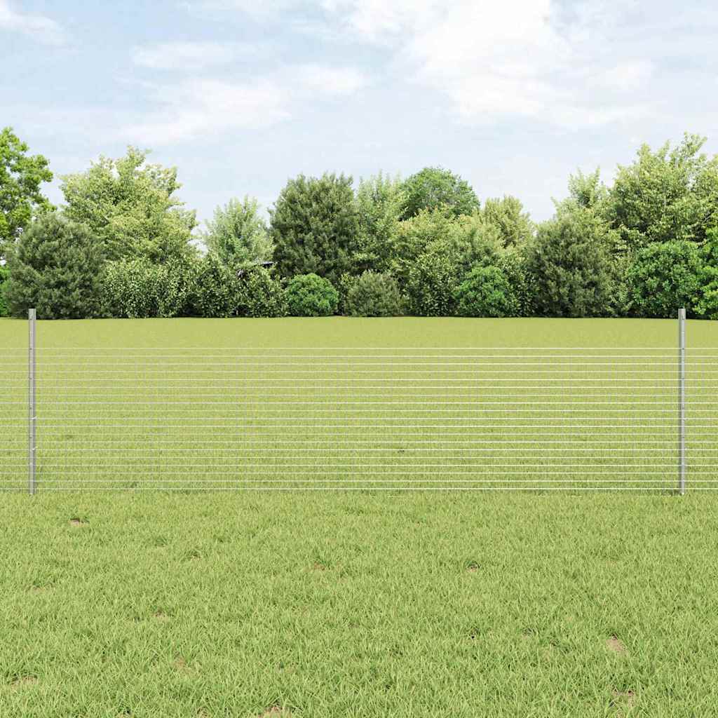 Zatvorena žičana ograda s postovima 25 x 0,5 m Pocinčani čelik