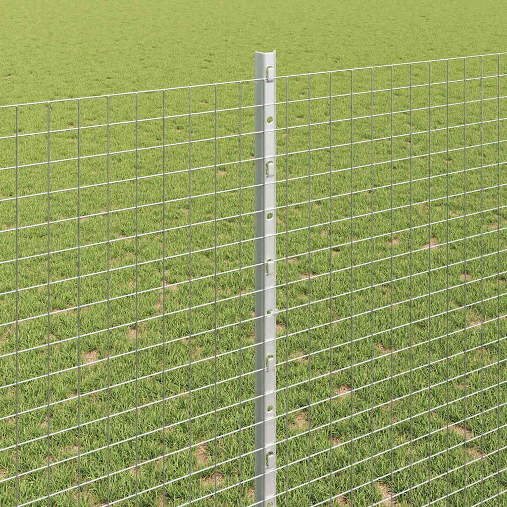 Zatvorena žičana ograda s postovima 25 x 1,4 m Pocinčani čelik